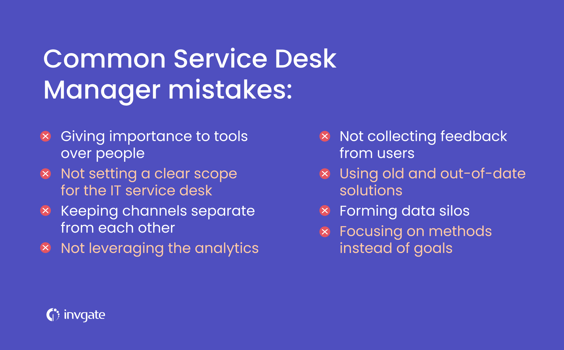 The Most Common Mistakes Made By Service Desk Managers